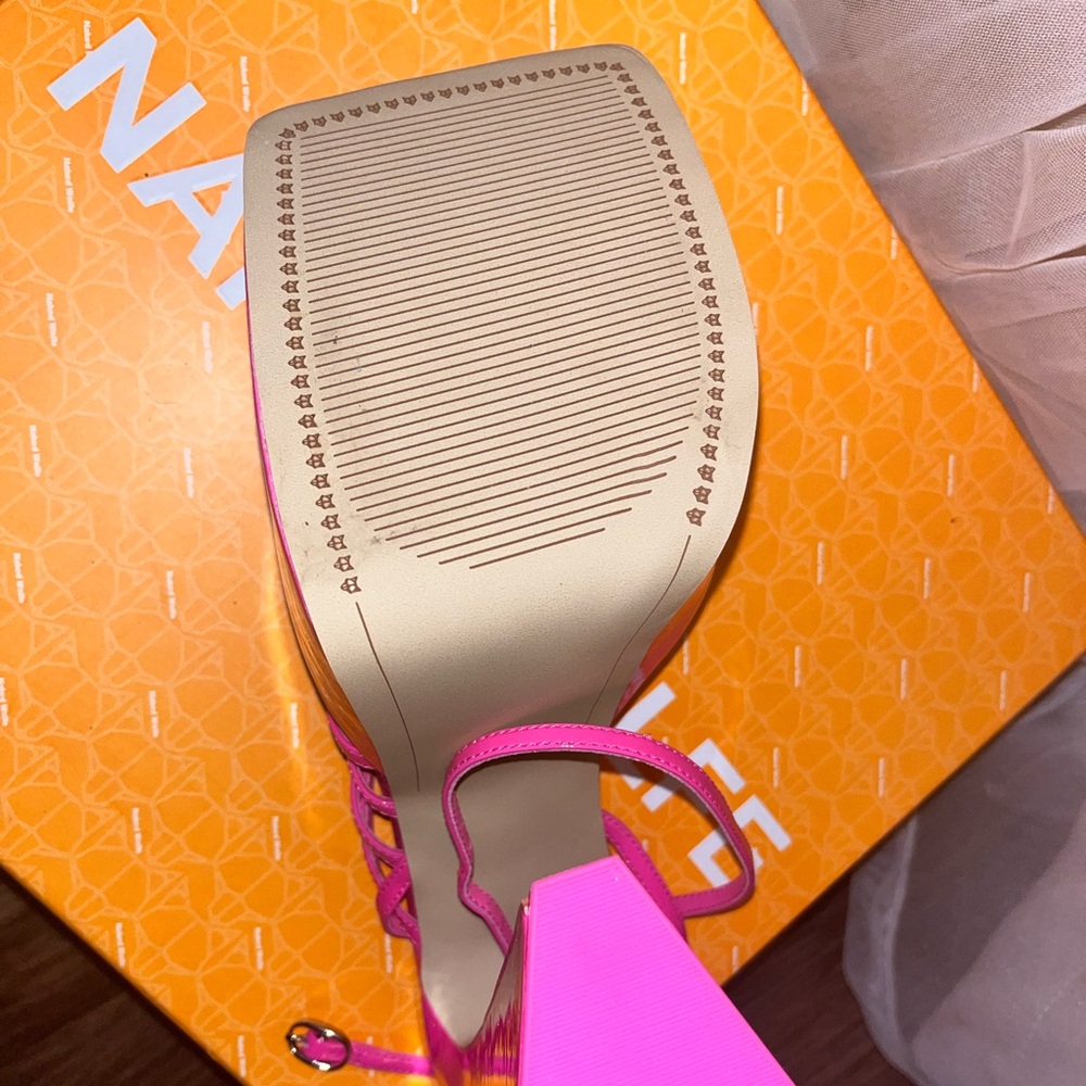Naked Wolfe Barbie Pink Platform Heels - Picture 2 of 5